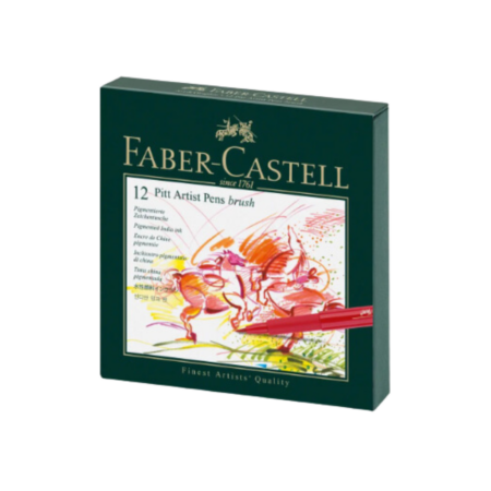 Набор из 12 маркеров-кистей Faber Castell Pete Artist.