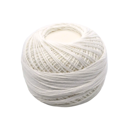 Fil à tricoter blanc # 5