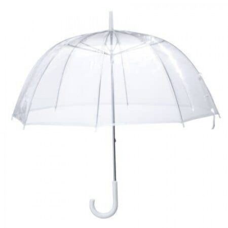 Transparent umbrella for design