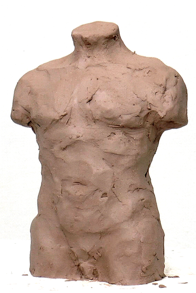 男性躯干雕塑运动
