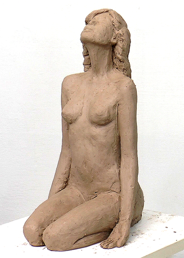 A woman's body sculpting exercise Betzfar - a house for studying painting,  sculpture and drawing Charkov