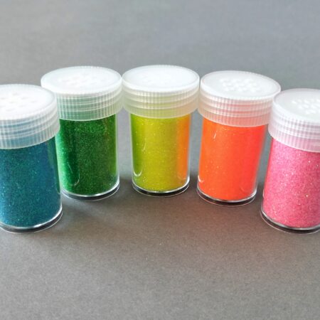 A set of luminous glitters for creation