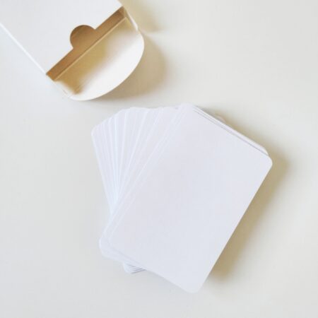 קלפים לבנים ליצירה DIY