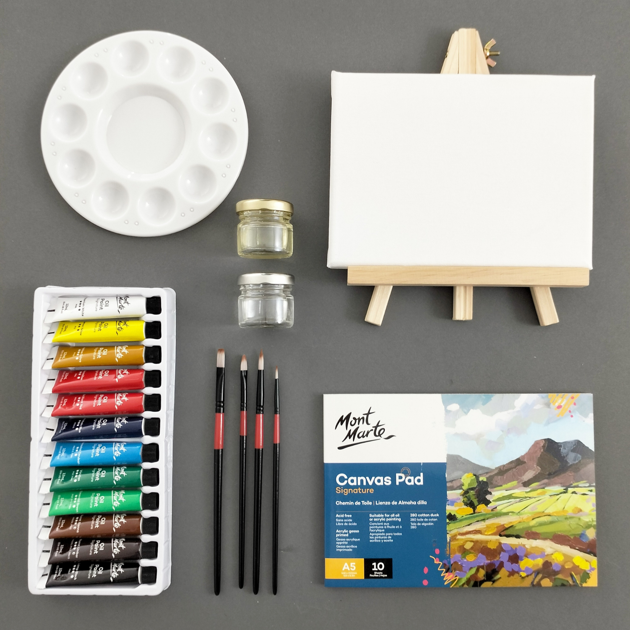 Kit básico de pintura al óleo Boutique de arte y artesanía Entrega