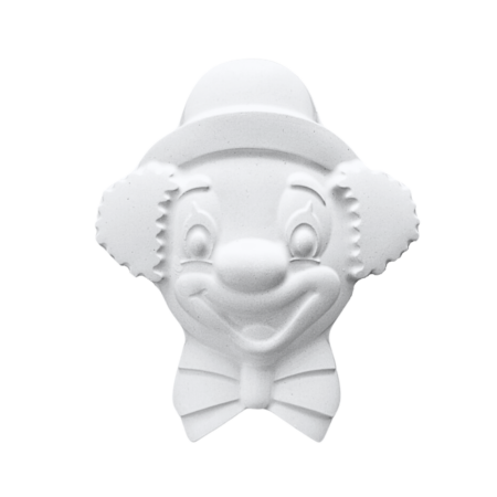 Plaster clown to paint